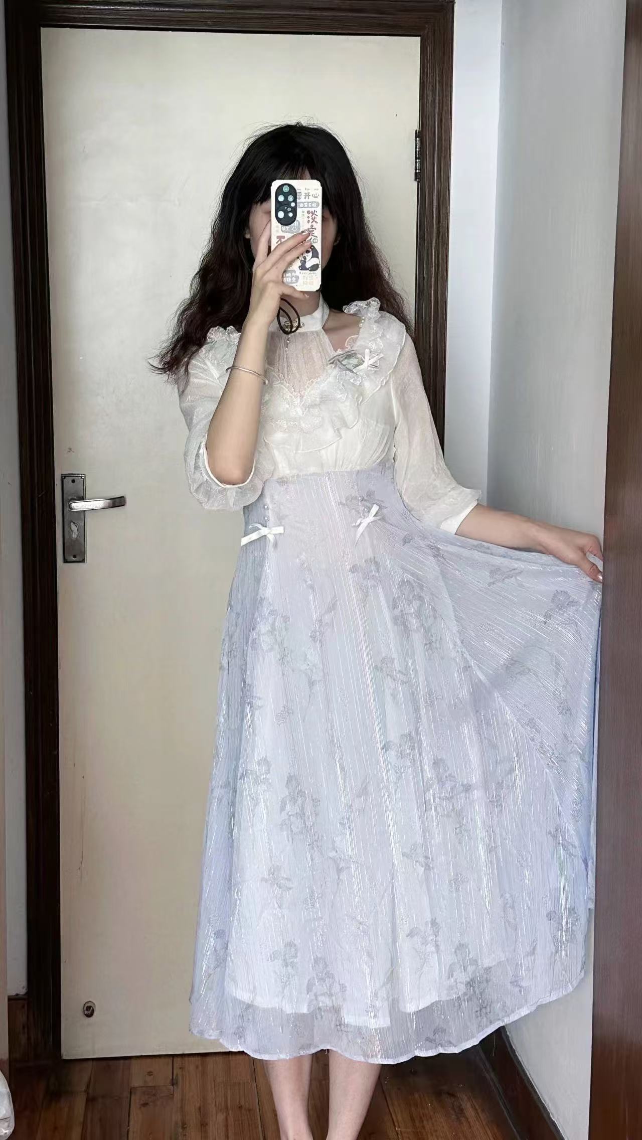 Vestido Midi Floral Lolita Fem - French Vintage Floral Midi Dress avaliação e preço