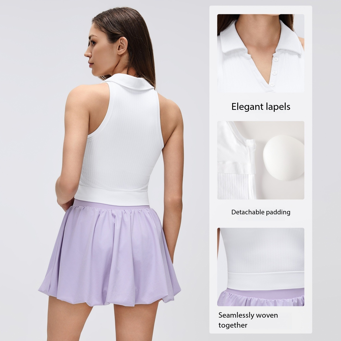 Top esportivo feminino Lemon c - Seamless Ribbed Workout Tank Top avaliação e preço